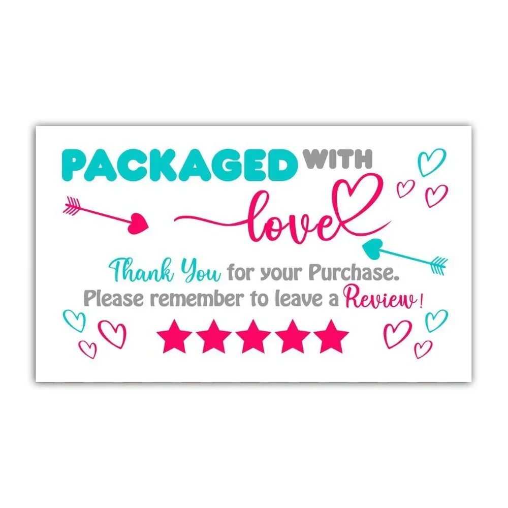 ♥️ 5x25 / 50 Thank You Cards